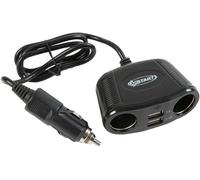 START Divisor 2 Vías Para Toma Mechero Con USB-A + USB-C Adaptador