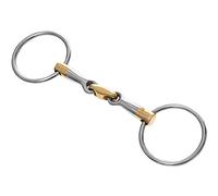 Start Double - Dentadura doble rota - completo - plata alemana y acero inoxidable - ideal para caballos sensibles (12,5 cm)