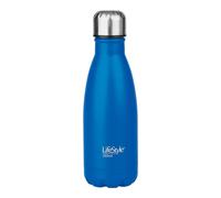 Start Electric | Botella Termo Doble Pared Hermética Azul Mate con Mosquetón - 350ml, 500ml, 750ml - Acero Inoxidable, Tapón Aislante Anti-fugas, Mantiene Frío 12/24h y Caliente 12h, Resistente, Ideal