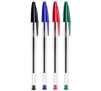 Start Electric Pack 50 Bolígrafos BIC Critstal Original 1.0mm - Disponible en Azul, Rojo, Negro y Verde Ideal para Oficina y Escuela - Escritura Suave y Precisa Marca BIC