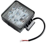 START Faro auxiliar de coche negro cuadrado de 9 LED, indicador todoterreno, 27 W/180 lm, 9-32 V