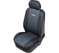 Start Funda de Asiento de Coche Delantera única de Metal, poliéster Negro, Protector de Asiento Universal