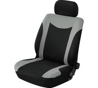 Start Funda de Asiento Delantero Single Uranus, Protector de Asiento, Negro y Gris, Adecuada para Todos los Coches, también para Asientos con reposabrazos