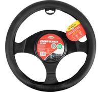 Start Funda de Volante de Coche de Lujo, diámetro 37-39 cm, Negra, Comodidad y Seguridad