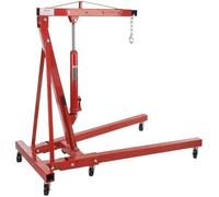 Start Grúa elevadora hidráulica para taller de 1000 kg | Cabra de taller | Plegable sobre ruedas | Brazo ajustable en 4 posiciones | Carga ajustable | Uso versátil | Fácil de montar