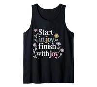 Start In Joy Finish with Joy Lema Positivo - Camiseta sin Mangas