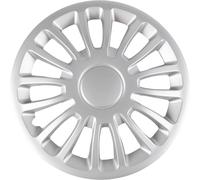 START Juego Borchie Set Cubrecopas Auto Grises Monza 14'' 4 Piezas ABS