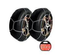 Start Juego de 2 cadenas para nieve aprobadas | Grupo 120 | 7 mm de grosor | Montaje en placa de vídeo | Instalación sencilla en 3 minutos | Máximo silencio | Camisetas de repuesto | Guantes incluidos