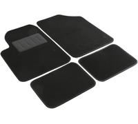Start Juego de 4 alfombras universales de Coche de Color Negro