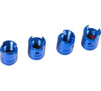 Start Juego de 4 Tapas de válvula de Anillo universales con Anillo Azul