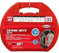 Start Juego de dos cadenas para nieve de 9 mm de grosor, grupo 80