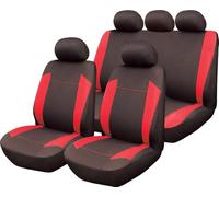 START Juego de Fundas de Asiento Alpha Rojas y Negras