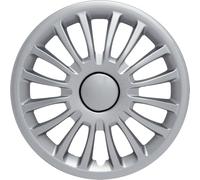 Start Juego de Fundas para Ruedas de Coche Monza de 15 Pulgadas, 4 Piezas, ABS, Gris