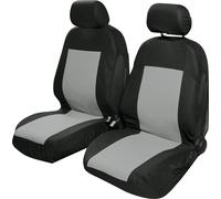 START Par Copr Asientos Delanteros Universales Saturn Funda Auto Negro/Gris
