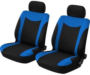 START Par de Fundas para Asientos Delanteros Uranus, Color Negro/Azul