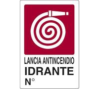 Start Señal de alarma contra incendios para hidrante, número de lugares públicos, 30 cm x 20 cm