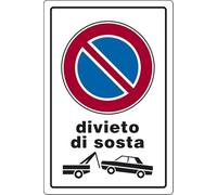 Start Señal de prohibición de estacionamiento con carcasa desmontada de 30 cm x 20 cm