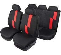 START Set Completo Cubresientos Flash Universal Negro-Rojo Accesorio Original