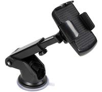 Start Soporte para teléfono con Forma de grúa con Ventosa para Cristal y salpicadero, Ajustable, Extensible con rotación de 360°, 17 cm x 23 cm