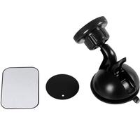 START Soporte para teléfono Planet para Coche, Universal y magnético con imanes, Ajustable 360 Grados, Negro