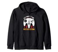 Start the Mission Funny Gaming Quotes Controller Gamer Sudadera con Capucha