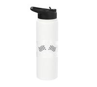Start Your Engines Vintage Check Flag Race Car Costume Stainless Steel Insulated Water Bottle