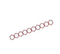 Startbuymore 10Pcs Set Para Honeycomb Pattern Car Sticker Vinilo Material Película Vinilo Etiqueta Engomada (Rojo)