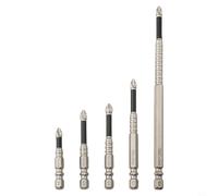 Startbuymore 6pcs Cruz Destornillador Broca Antideslizante Larga Broca PH2 Destornillador De Acero De