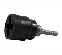 Startbuymore Adaptador de tijera RV Taladro Socket Accesorio de aleación resistente para gato estabilizador, instalación rápida, seguro, antideslizante, negro, herramienta eléctrica forjada multicapa