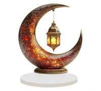 Startbuymore Adorno acrílico plano 2D con diseño de castillo y luna para mezclar sin costuras en interiores minimalistas, industriales o japoneses (E)