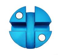 Startbuymore Almohadilla magnética de aluminio resistente para operaciones de elevación seguras con compatibilidad de doble ranura con estructuras de soldadura de pellizco (azul)