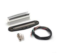 Startbuymore Bobina doble, Para Mini Humbucker Pickup Set Plastic Bobbin Blade Pole Pieces Base de fibra (blanco)