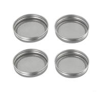 Startbuymore Brote de acero inoxidable para tapas de tarro, 4 piezas de 70 mm, cubiertas de colador de malla para un fácil crecimiento en la cocina con anillo desmontable para limpieza