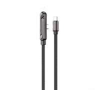 Startbuymore Cable de carga de 240 W con soporte integrado para un acceso cómodo a la pantalla y libertad de movimiento de 1,5 m con diseño de cable multicapa