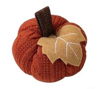 Startbuymore Calabazas decorativas para la mesa Reutilizable de punto Calabaza Adornos decorativos (naranja)