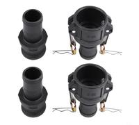 Startbuymore Camlock Fitting Set 1-1/2 C Tipo Acoplador Hembra Más E Tipo Adaptador Macho Para Enlace De Equipos De Proceso