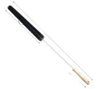 Startbuymore Cepillo de drenaje resistente para lavadora con varilla de acero inoxidable extensible de 27 cm y cerdas de nailon de alta densidad para espacios reducidos (estilo de mango largo)