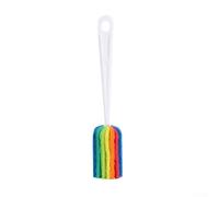 Startbuymore Cepillo de taza de mango largo de 25 cm con estropajo y bola de esponja para botellas, tazas, frascos de vacío, ollas y recipientes de cocina (A)