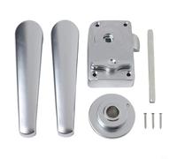 Startbuymore Cerradura de perilla de puerta de aleación de zinc con mecanismo de empuje para puertas de baño de RV y yate, diseñado para mejorar la privacidad y resistir el óxido en condiciones
