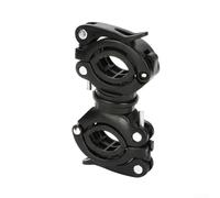 Startbuymore Clip de montaje de linterna para bicicletas de montaña que se adapta a modelos de luz comunes, incluyendo unidades cilíndricas y rectangulares (negro)