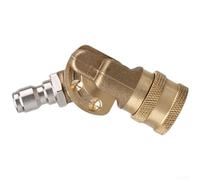 Startbuymore Conector de latón para lavadora a presión con control de presión de 5 posiciones, 7 opciones de punta de pulverización y punto de conexión articulado de 180 grados (E)