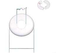 Startbuymore Cubierta de tubo de montaje en pared ABS para Split para aires acondicionados con estructura dividida modular y componente central reemplazable (F)