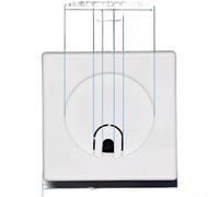 Startbuymore Cubierta de tubo de montaje en pared ABS para Split para aires acondicionados con estructura dividida modular y componente central reemplazable (S)