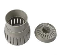Startbuymore Espumador de drenaje de estanque con altura ajustable y ángulo de giro para una recogida eficiente de hojas y desechos acuáticos, plástico, 50/75/90/110 mm (110 mm)