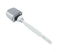 Startbuymore Interruptor de repuesto de palanca de descarga de inodoro con un solo botón para tanque frontal lateral, ABS, cromado, accesorio de reparación de fontanería de baño