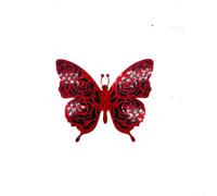 Startbuymore Juego de 18 pegatinas de pared 3D con diseño de mariposas de estilo europeo para decoración de paredes, estantes de plantas y superficies lisas en dormitorios y espacios de vida