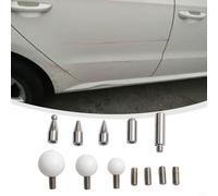 Startbuymore Juego de 8 puntas de gancho de reparación de abolladuras de coche con variantes de acero inoxidable y nailon para corrección precisa de abolladuras de panel