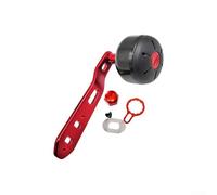 Startbuymore Mango de brazo basculante extendido de fibra de carbono para DAIWA para ABU Garcia para carretes de cebo TATULA, 1 juego incluye junta de placa de bloqueo de tornillo de tuerca (mano