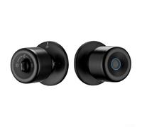 Startbuymore Manija de puerta de huella dactilar, cerradura de puerta en forma de bola de huella dactilar, entrada sin llave de acero inoxidable para apartamento, oficina, habitación interior