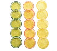 Startbuymore Modelos plásticos de la rebanada del limón para el acento del estante de exhibición de la fruta del estudio de la fotografía de la comida y la comercialización visual de la pan